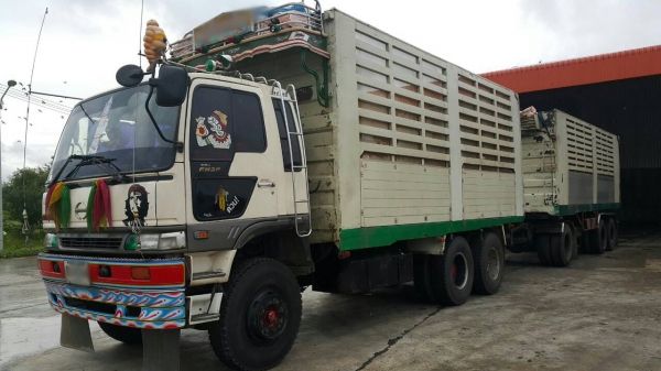 ขายรถพ่วง 24 ล้อ แม่.ลูก กระบะเหล็กคอกกระเศษดั้ม HINO FN1M ปี.46 ว่งเครื่อง.P11C-320 ราคา.1450000 ต่อรอง ขายรถพ่วง 24 ล้อ แม่.ลูก กระบะเหล็กคอกกระเศษดั้ม HINO FN1M ปี.46 ว่งเครื่อง.P11C-320 ราคา.1450000 ต่อรอง