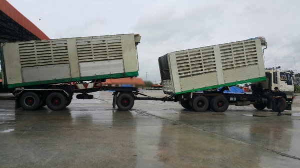 ขายรถพ่วง 24 ล้อ แม่.ลูก กระบะเหล็กคอกกระเศษดั้ม HINO FN1M ปี.46 ว่งเครื่อง.P11C-320 ราคา.1450000 ต่อรอง ขายรถพ่วง 24 ล้อ แม่.ลูก กระบะเหล็กคอกกระเศษดั้ม HINO FN1M ปี.46 ว่งเครื่อง.P11C-320 ราคา.1450000 ต่อรอง