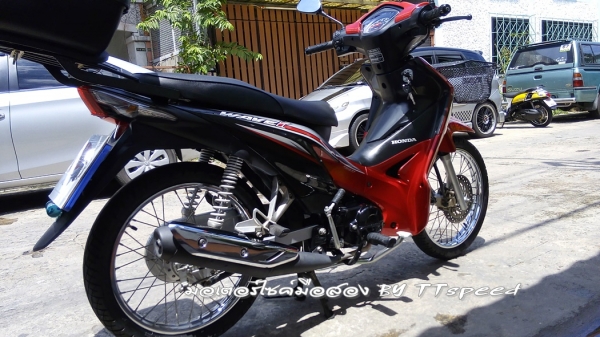 ขาย Wave 110i จดปี 57 ไมล์ 7000 โลใส่กล่องหลังแต่ง