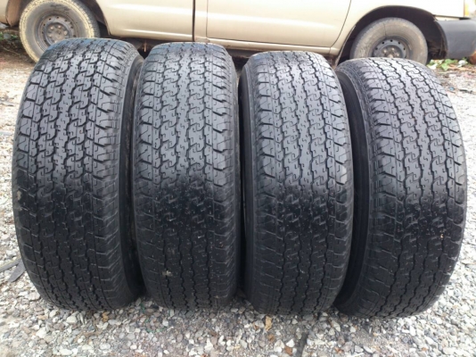 ขายแม็กTOYOTA 6รูขอบ15 พร้อมบริดสโตน 255/70R15 ยางปี10  จำนวน 1 ชุด