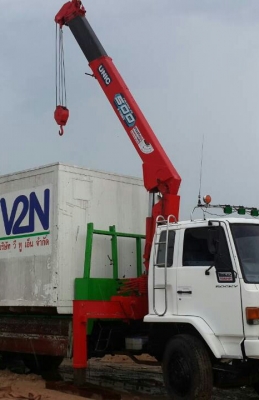 ขาย เครน5 ตัน UNIC~Super-v ยืดได้ยาว 5ปอก 4ชัก สวยจัดใหม่กริบสภาพเต็ม ไม่มีตำนิ พร้อมยกประกอบใช้งาน ราคา 450,000บ รุ่นใหม่ท้อง วี