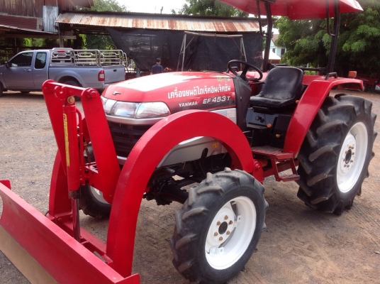 แทรกเตอร์ยันม่าร์ อีเอ็ฟ 453 ทีสภาพดีพร้อมใช้งาน ขายพร้อมผานดันหน้าและ โรตารี่