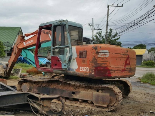 ขายรถแบคโฮ HITACHI EX120-2 ระบบไฟเต็ม เอกสารอินวอย ราคา 700000