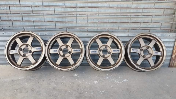 TE37 ขอบ 15 4/100  ปั๊มครบ ล้อเปล่า