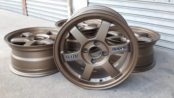 TE37 ขอบ 15 4/100  ปั๊มครบ ล้อเปล่า