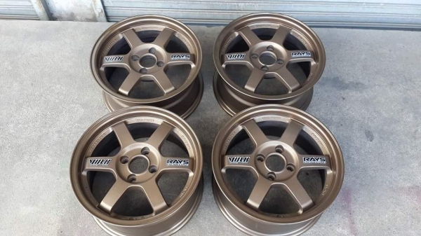 TE37 ขอบ 15 4/100  ปั๊มครบ ล้อเปล่า