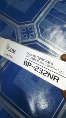 แบตเตอรี่ วิทยุ icom IC 30FX 7.4V เป็นของใหม่ ใช้ได้ทั้งเครื่องดำและแดง