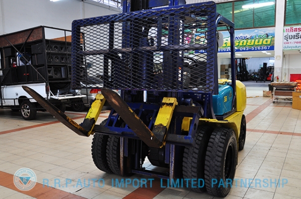 ขายรถโฟล์คลิฟท์มือสอง KOMATSU รุ่น FD35W7  ราคา 470,000 บาท นำเข้าจากประเทศญี่ปุ่น 100\% ไม่เคยใช้งานในประเทศไทย