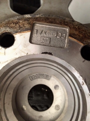 IMPUL WR1 2 ชิ้นแท้ 17" F8"R8.5" 4,5/114.3 สภาพยังสวยเดิมจากญี่ปุ่น