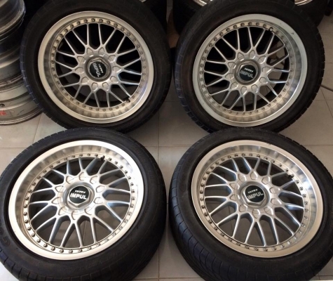 IMPUL WR1 2 ชิ้นแท้ 17" F8"R8.5" 4,5/114.3 สภาพยังสวยเดิมจากญี่ปุ่น