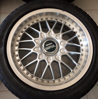 IMPUL WR1 2 ชิ้นแท้ 17" F8"R8.5" 4,5/114.3 สภาพยังสวยเดิมจากญี่ปุ่น