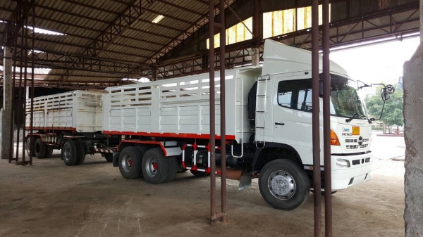 ขายรถพ่วง HINO FM1ANLD 344 ออกห้างปี 54 ดั้มแม่-ลูก เบรคแห้ง คัสซีสวยตลอดเส้น เครื่องเดิม เกียร์เดิม ทะเบียนพร้อมโอนครับ