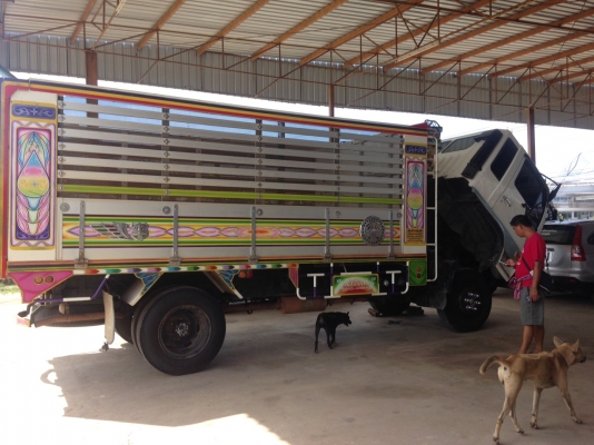 ขายด่วนรถ6ล้อดั้มเกษตรเครืองJO8Cกะบะยาว4.70เมตรยาง8,25