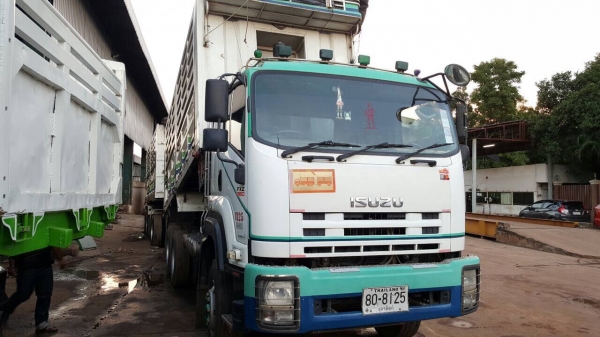 ขายรถพ่วง ดั้มแม่-ลูก ISUZU FXZ 360 ปี 52 รถสวยเดิม คัสซีสวยตลอดเส้น เครื่องเดิมไม่เคยแกะ เกียร์เดิม ยางเรเดียลเต็ม ทะเบียนพร้อมโอน