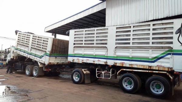 ขายรถพ่วง ดั้มแม่-ลูก ISUZU FXZ 360 ปี 52 รถสวยเดิม คัสซีสวยตลอดเส้น เครื่องเดิมไม่เคยแกะ เกียร์เดิม ยางเรเดียลเต็ม ทะเบียนพร้อมโอน