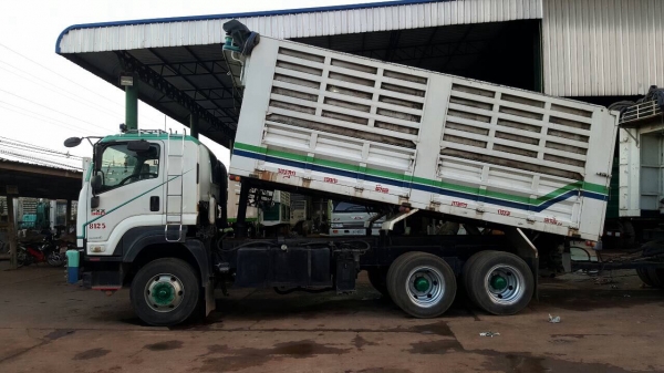 ขายรถพ่วง ดั้มแม่-ลูก ISUZU FXZ 360 ปี 52 รถสวยเดิม คัสซีสวยตลอดเส้น เครื่องเดิมไม่เคยแกะ เกียร์เดิม ยางเรเดียลเต็ม ทะเบียนพร้อมโอน