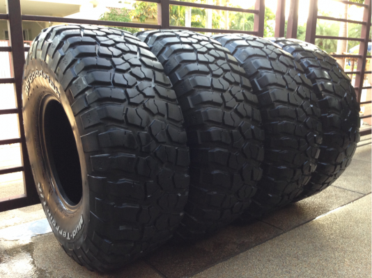 ยาง Mud BF goodrich 35 12.5 R15 ดอกเยอะ ไม่มีปะ ลุยได้อีกนาน