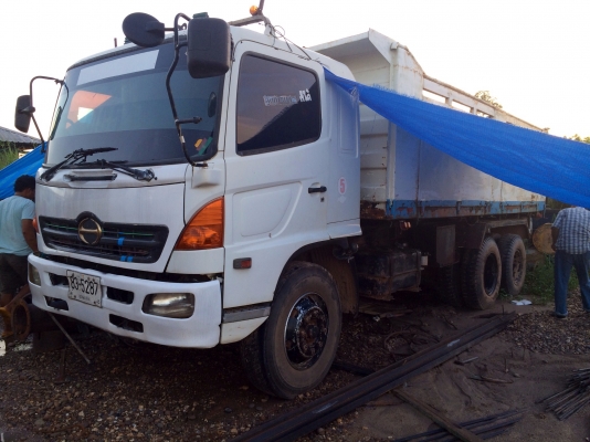 ขายด่วน รถสิบล้อดั้มพ์พ่วง แม่ลูก  hino meg 260  พร้อมใช้งาน ถ้าทำขายเก็บเล็กน้อย