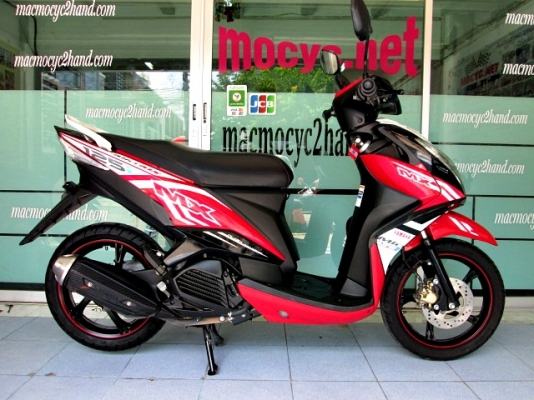 MIO 125 i  MX สีแดงขาว ตัวท๊อป ล้อแมกซ์ รถเดือน กุมภาพันธ์ ปี 58 ไมล์ 3 พันโล ฟรีโอน แถม 4 รายการ