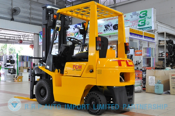 ขายรถโฟล์คลิฟท์มือสอง TCM  รุ่น FG15 ราคา 155,000 บาท นำเข้าจากประเทศญี่ปุ่น 100\% ไม่เคยใช้งานในไทย
