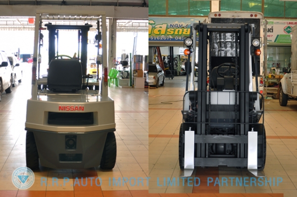 ขายรถโฟล์คลิฟท์มือสอง NISSAN รุ่น EH02 ราคา 285,000 บาทนำเข้าจากประเทศญี่ปุ่น 100\% ไม่เคยใช้งานในประเทศไทย