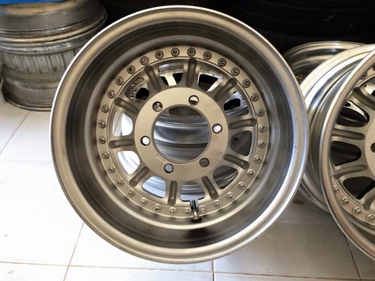 ขายล้อ WORK CRAG 3 ชิ้นแท้ 15x8.5" ET-20 6/139.7 ลึก 4 นิ้ว หล่อๆ