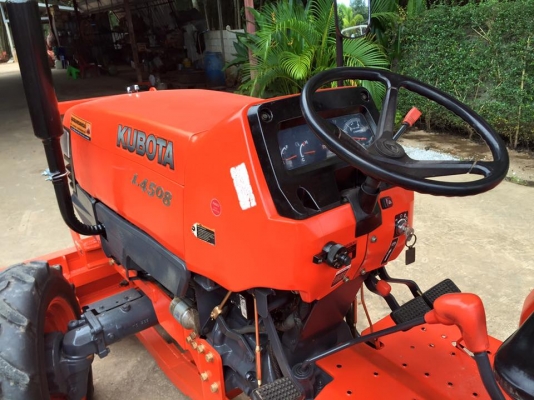 ขายรถไถKubota L4508 (4WD) พร้อมใบมีดหน้าและโรตารีช้าง รถพร้อมใช้งาน