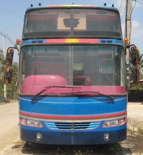 ขายรถบัสชั้นครึ่งพัดลม  เครื่องดี