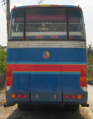 ขายรถบัสชั้นครึ่งพัดลม  เครื่องดี