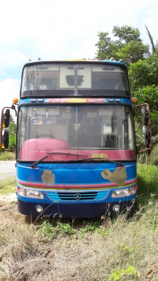 ขายรถบัสชั้นครึ่งพัดลม  เครื่องดี