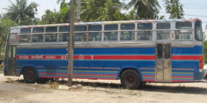 ขายรถบัสชั้นครึ่งพัดลม  เครื่องดี