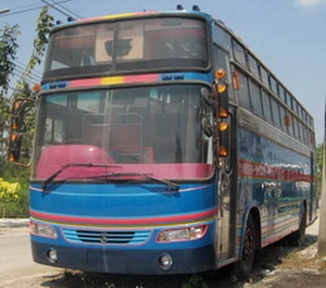 ขายรถบัสชั้นครึ่งพัดลม  เครื่องดี