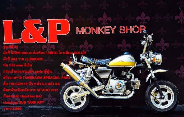 รถต้นแบบ MSX มังกี้ กอลิล่า แต่ง มี100 แบบให้เลือก