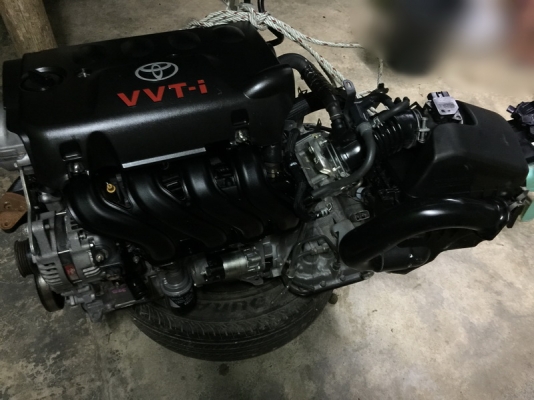 เครื่องวีออส 1NZ-FE เครื่องเกียร์ออโต้กล่องคันเร่ง สายไฟทั้งชุดสวยมาก