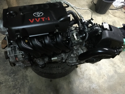 เครื่องวีออส 1NZ-FE เครื่องเกียร์ออโต้กล่องคันเร่ง สายไฟทั้งชุดสวยมาก