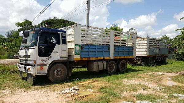 ขายรถพ่วง แม่-ลูกไม่ดั้ม HINO เครื่อง EP100 เทอร์โบ 280 แรงม้า คัสซีสวยตลอดเส้น ช่วงล่างแน่น แอร์เย็น ทะเบียนพร้อมโอนครับ