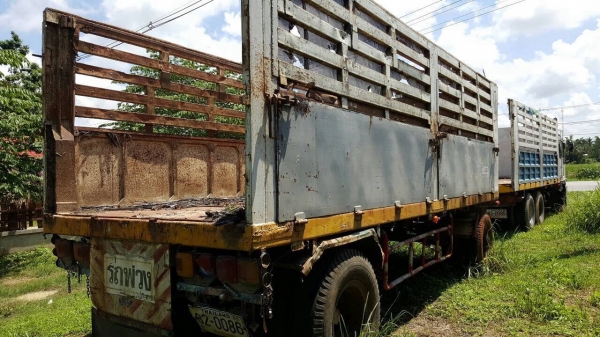 ขายรถพ่วง แม่-ลูกไม่ดั้ม HINO เครื่อง EP100 เทอร์โบ 280 แรงม้า คัสซีสวยตลอดเส้น ช่วงล่างแน่น แอร์เย็น ทะเบียนพร้อมโอนครับ