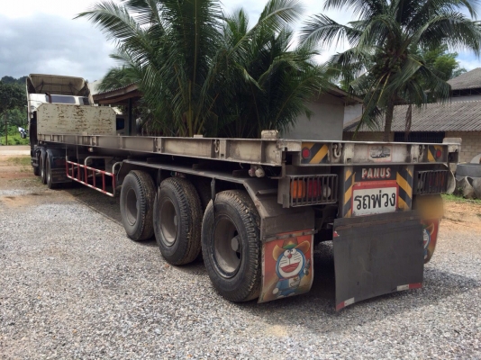 ขายรถหัวลากกับหาง 22ล้อ HINO FM8JKKA เครื่อง 251แรงม้ากับหางพื้นเรียบ 3เพลาแท้ ปี52 สนใจโทร 081-970-