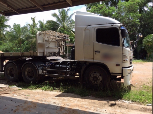 ขายรถหัวลากกับหาง 22ล้อ HINO FM8JKKA เครื่อง 251แรงม้ากับหางพื้นเรียบ 3เพลาแท้ ปี52 สนใจโทร 081-970-