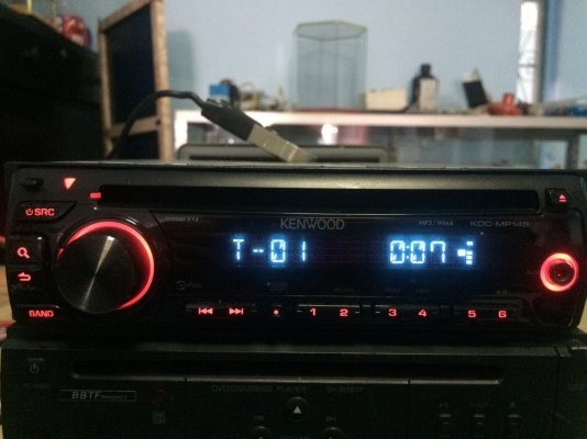 KENWOOD KDC-MP145 MP3-RW CD-RW AUX ปรีเอ้า1ชุด สภาพสวย มือ2 ญี่ปุ่น