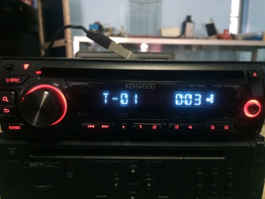 KENWOOD KDC-MP145 MP3-RW CD-RW AUX ปรีเอ้า1ชุด สภาพสวย มือ2 ญี่ปุ่น