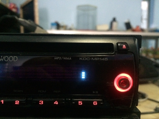 KENWOOD KDC-MP145 MP3-RW CD-RW AUX ปรีเอ้า1ชุด สภาพสวย มือ2 ญี่ปุ่น