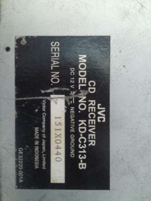 JVC KD-C313-B MP3-RW CD-RW ปรี้เอ้า1ชุด สภาพสวย มือ2 ญี่ปุ่น