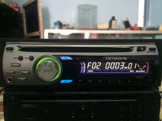 Pioneer DEH-P510zz MP3-RW CD-RW AUX ครอสโอเวอร์ในตัว ปรีเอ้า1ชุด ลูกเล่นค่อนข้างเยอะ คุมกล่องCD มือ2 ญี่ปุ่น