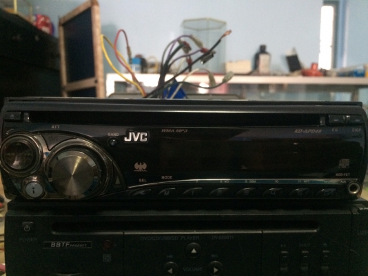 JVC KD-APD49 ARSENAL MP3-RW CD-RW FMคลื่นไทย IPOD ได้ต้องหาสายเองนะครับ AUX ปรีเอ้า1ชุด สภาพสวย มือ2 ญี่ปุ่น