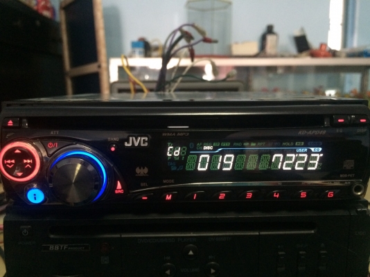 JVC KD-APD49 ARSENAL MP3-RW CD-RW FMคลื่นไทย IPOD ได้ต้องหาสายเองนะครับ AUX ปรีเอ้า1ชุด สภาพสวย มือ2 ญี่ปุ่น