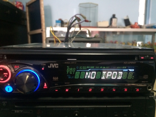 JVC KD-APD49 ARSENAL MP3-RW CD-RW FMคลื่นไทย IPOD ได้ต้องหาสายเองนะครับ AUX ปรีเอ้า1ชุด สภาพสวย มือ2 ญี่ปุ่น