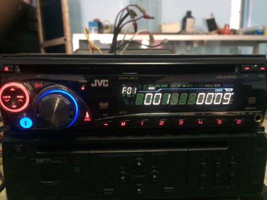 JVC KD-APD49 ARSENAL MP3-RW CD-RW FMคลื่นไทย IPOD ได้ต้องหาสายเองนะครับ AUX ปรีเอ้า1ชุด สภาพสวย มือ2 ญี่ปุ่น