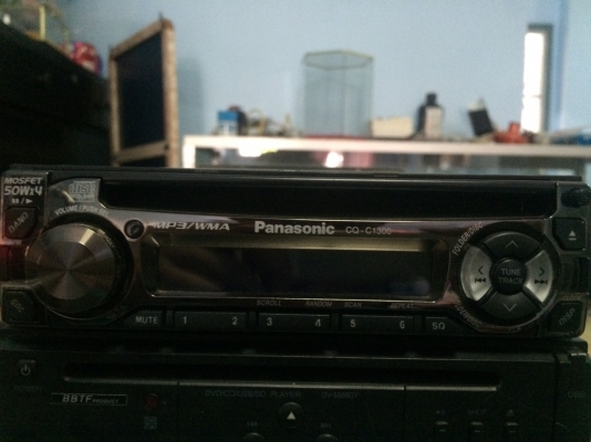 PANASONIC CQ-C1300D MP3-RW CD-RW AUX ปรี้เอ้า3ชุด AUX1ขุด คุมกล่องCD สภาพสวย มือ2 ญี่ปุ่น