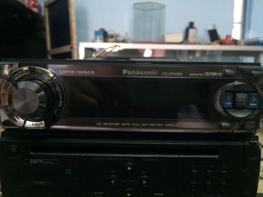 PANASONIC CQ-DFX983D 24Bit 4V รุ่นใหญ่ MP3-RW CD-RW AUX กราฟฟิกหน้าจอ ปรี้เอ้า3ชุด AUX1ชุด คุมกล่องCD สภาพสวย มือ2 ญี่ปุ่น
